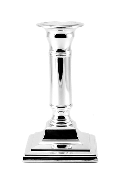 Kerzenleuchter versilbert - Eckig – 15 cm, Ohne Gravur