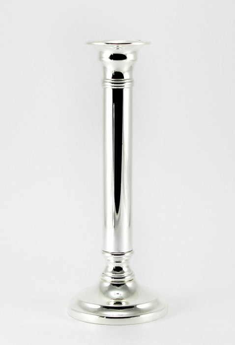 Kerzenleuchter versilbert - Rund – 23 cm, Mit Gravur bis 15 Zeichen