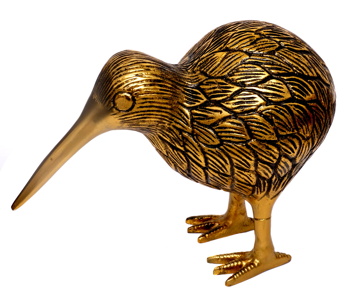 Kiwi Tier – Gold-Schwarz, groß