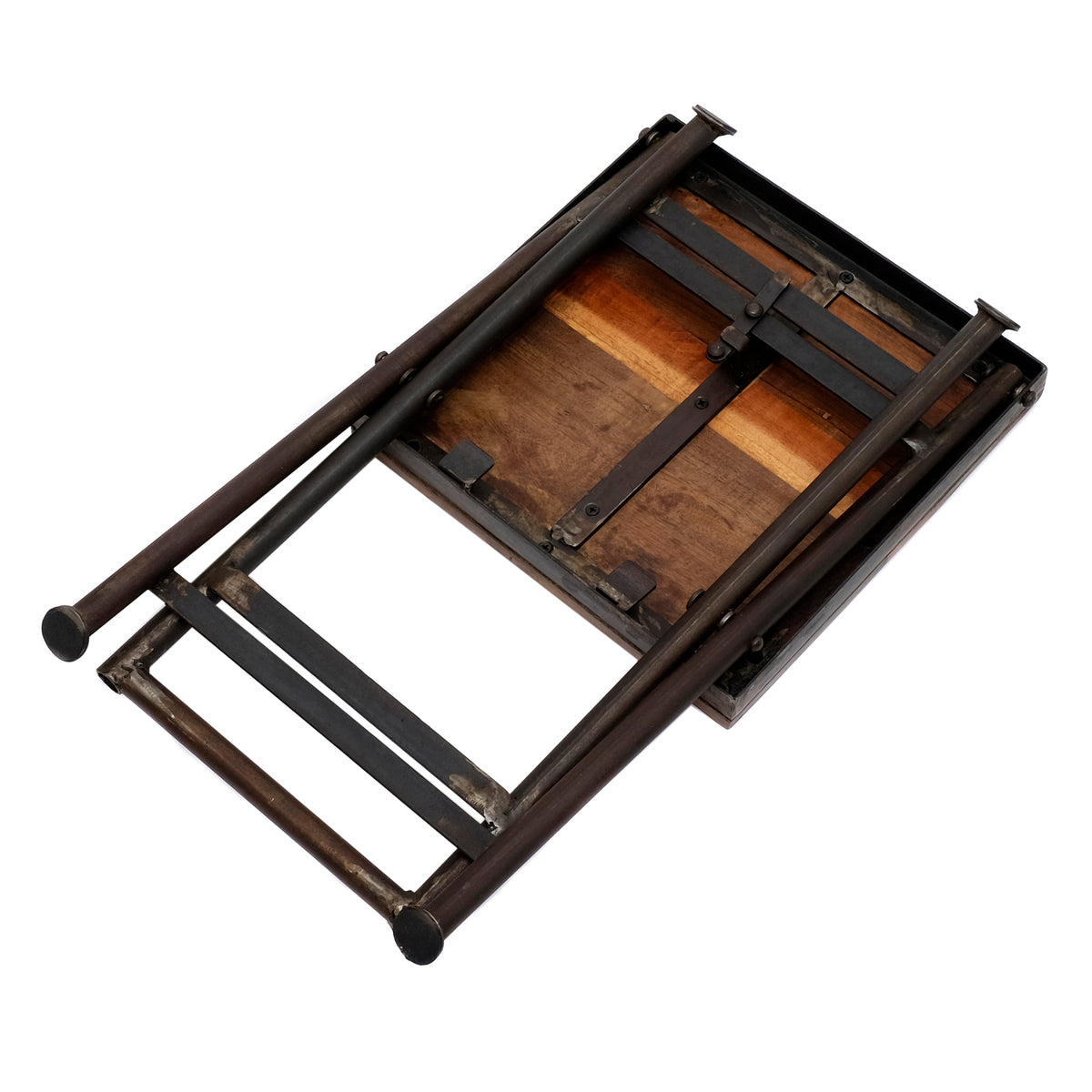 Klapptisch Holz Eisen – Hocker