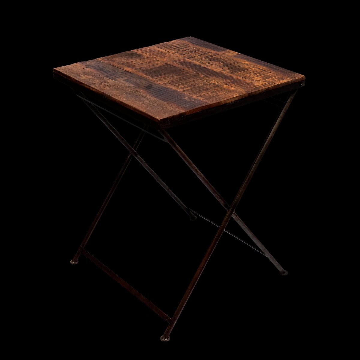 Klapptisch Holz Eisen – Beistelltisch