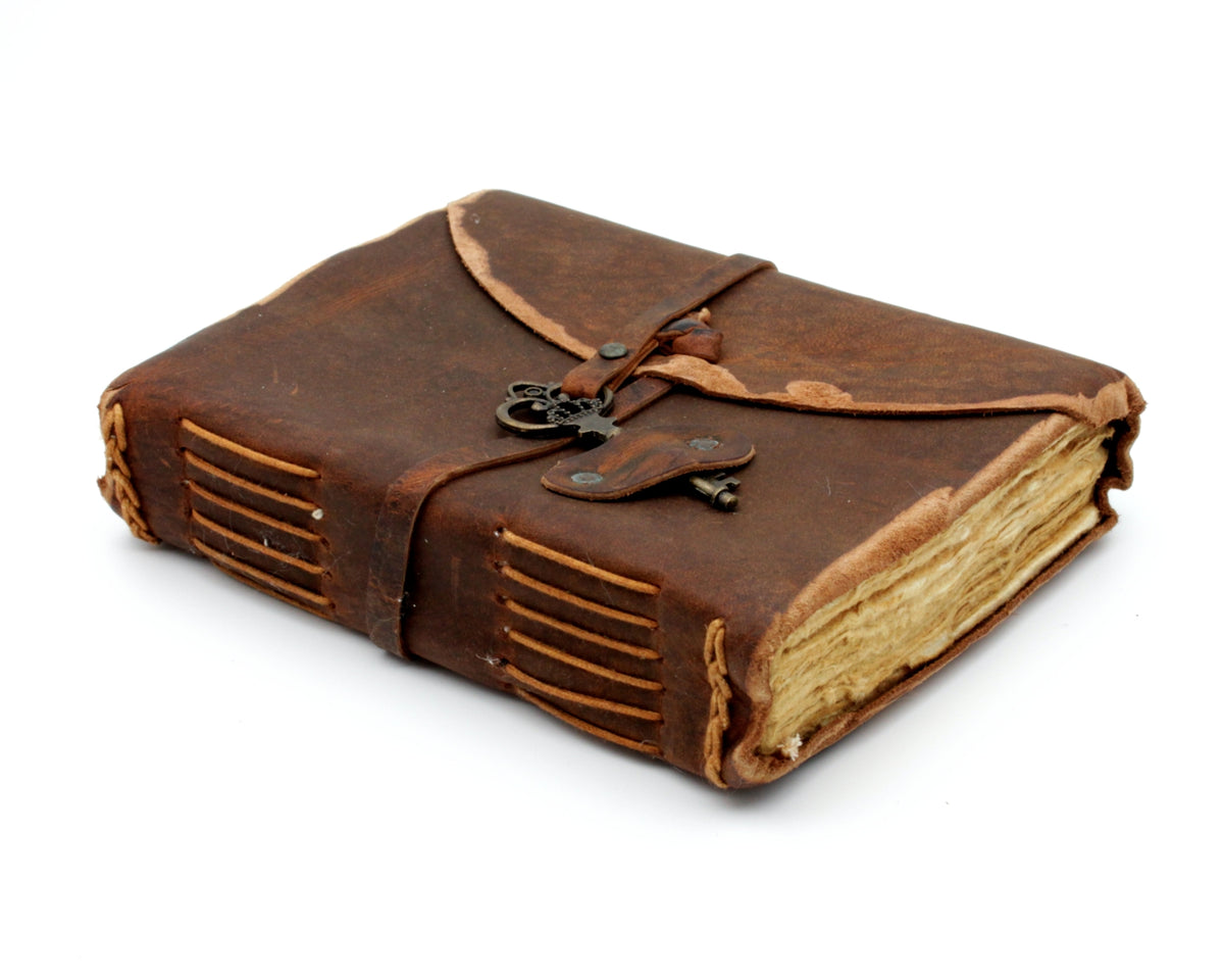 Leder Tagebuch handgefertigt Vintage – 9
