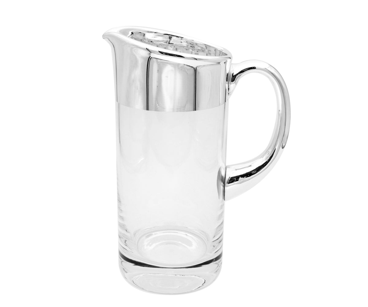 Glaskanne mit Silberrand – Pitcher – Ansicht 5