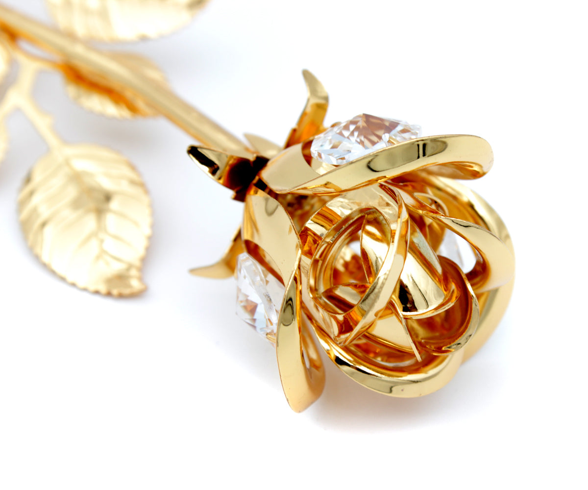 Metall Rose Kristall – Gold