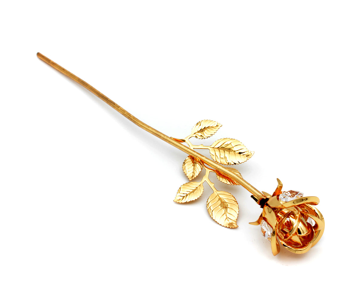 Metall Rose Kristall – Gold