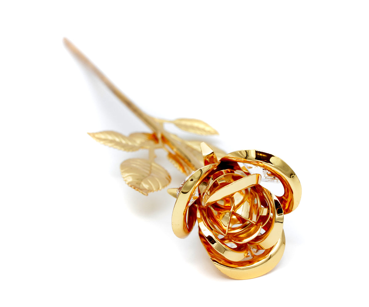 Metall Rose Kristall – Gold