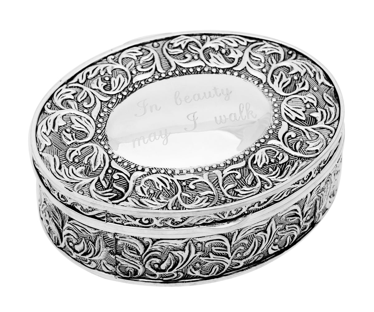 Schmuckschatulle versilbert - Oval – Ansicht 6