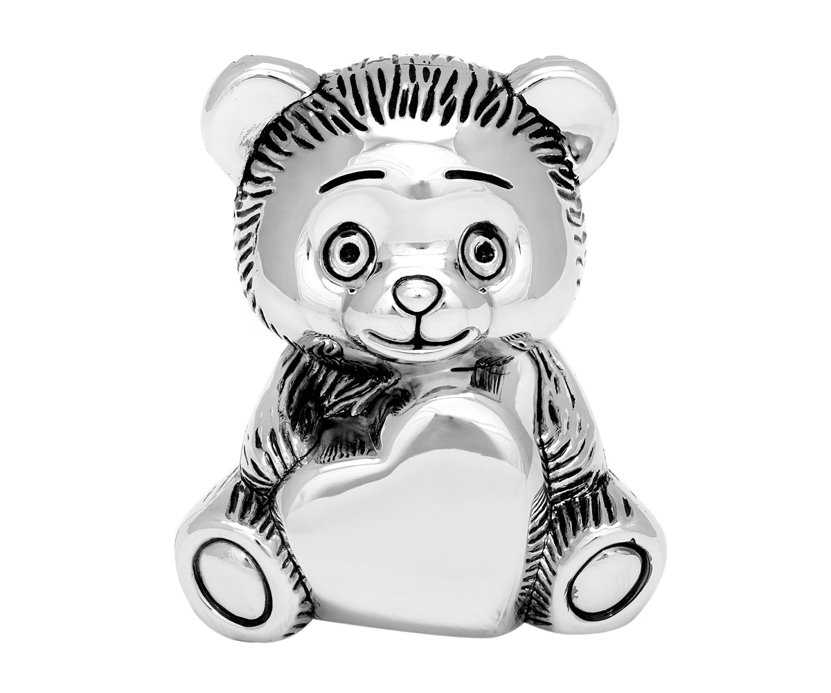 Spardose Teddy Bär mit Herz – Detailansicht