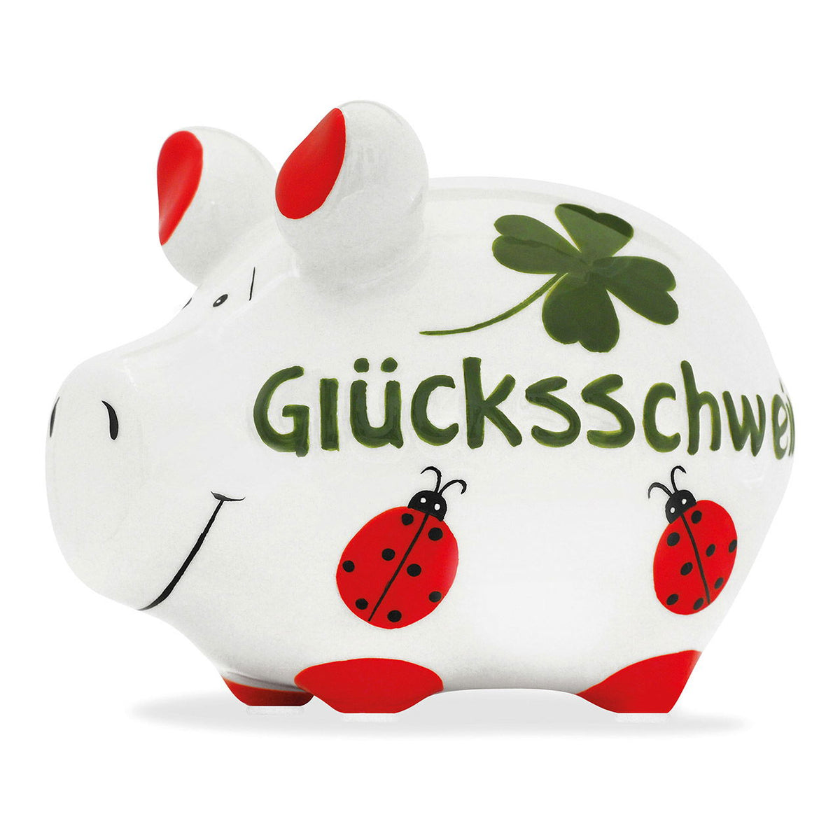 Sparschwein Hochzeit – Glücksschwein groß (15 x 15 x 17 cm)