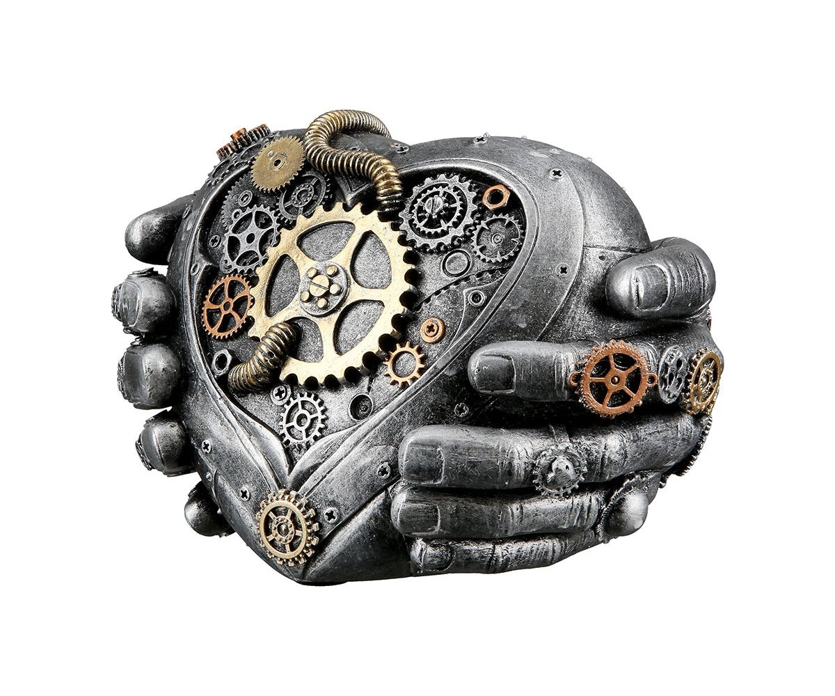 Steampunk Dekoration – Herz in Händen