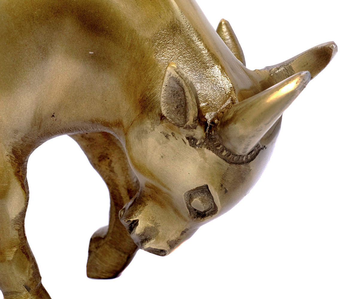 Figur Stier Metall – Messing Antik