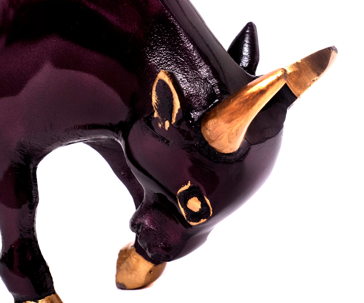Figur Stier Metall – Detailansicht