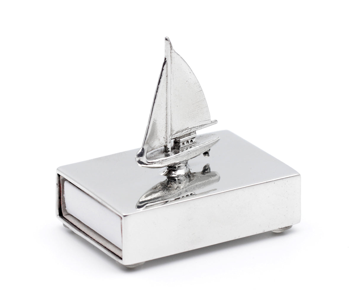 Streichholzschachtel Metall – Klein, Ohne Gravur, Boot