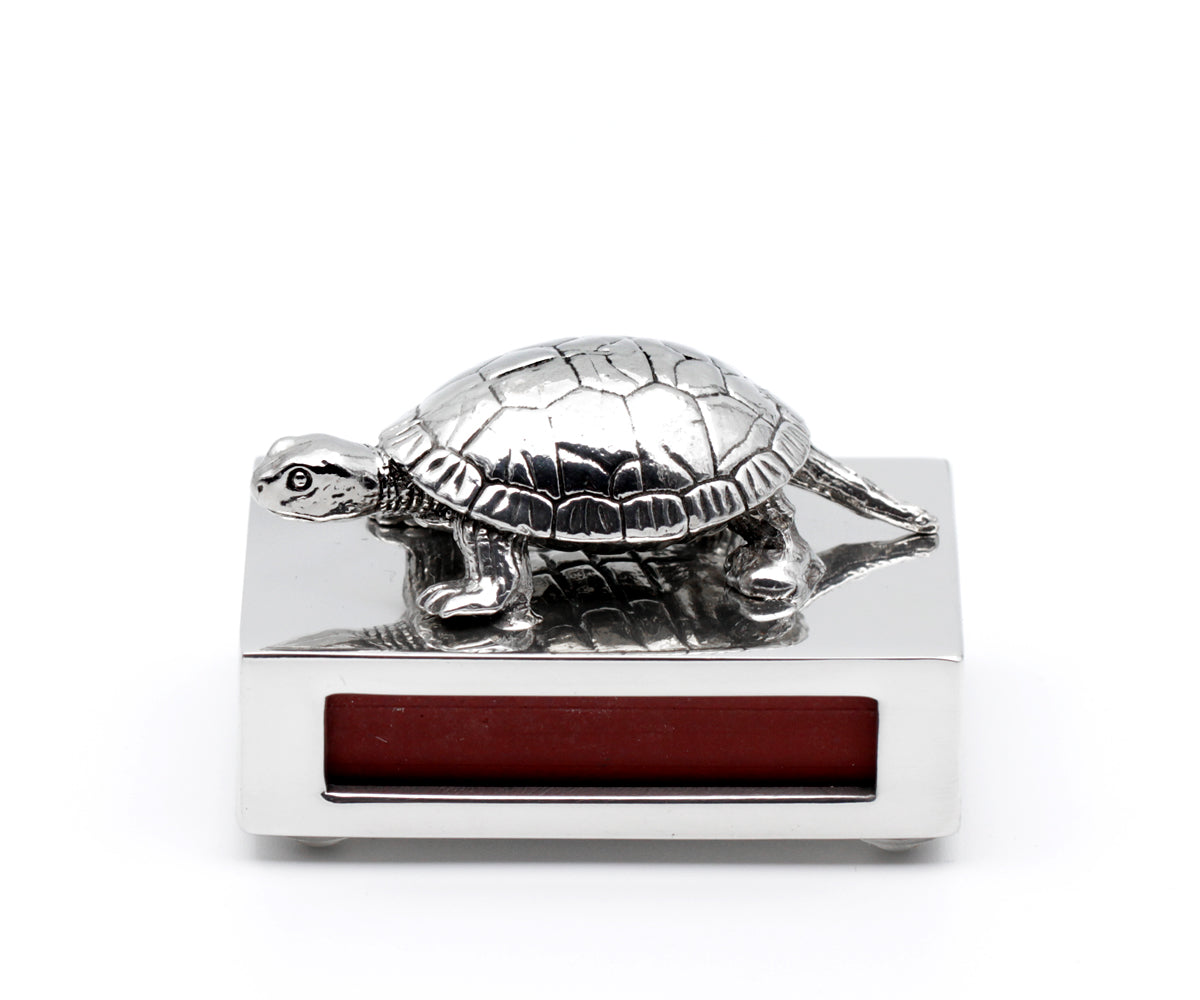 Streichholzschachtel Metall – Klein, Ohne Gravur, Schildkröte