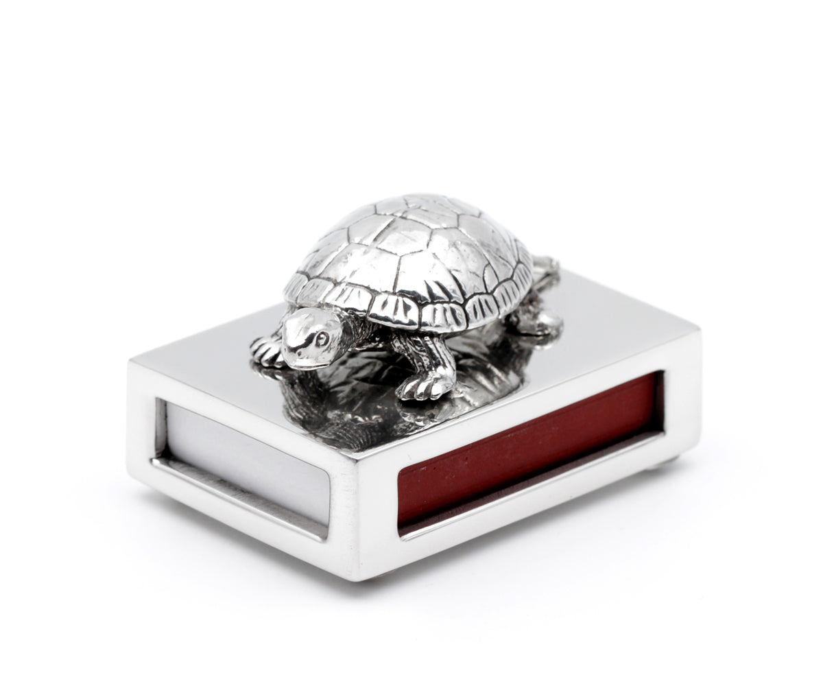 Streichholzschachtel Metall – Klein, Ohne Gravur, Schildkröte