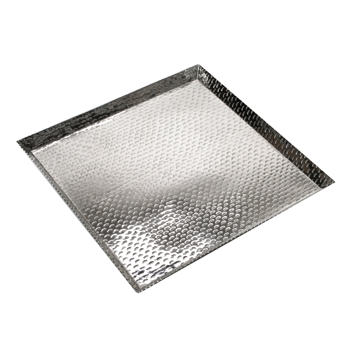 Tablett Aluminium – Quadratisch – 50 x 50 cm, Halbmond