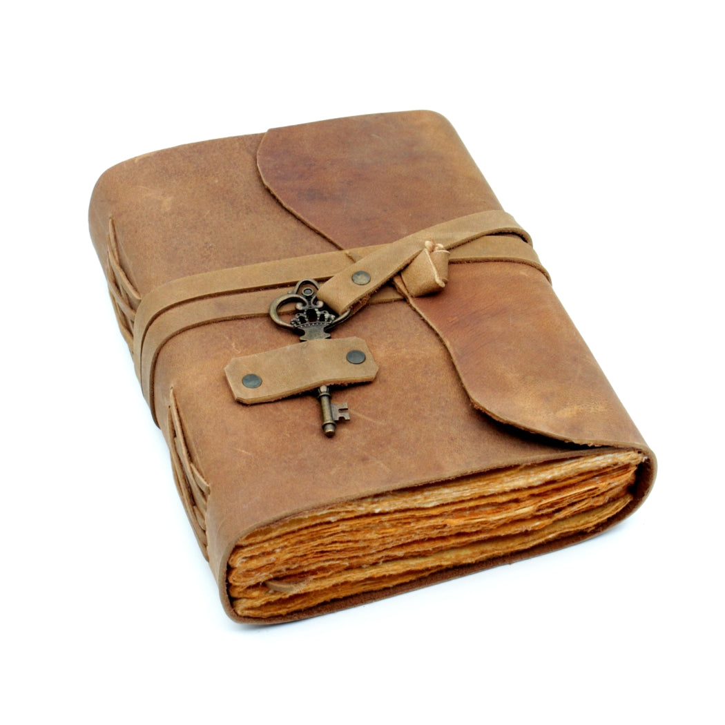 Leder Tagebuch handgefertigt Vintage – 10