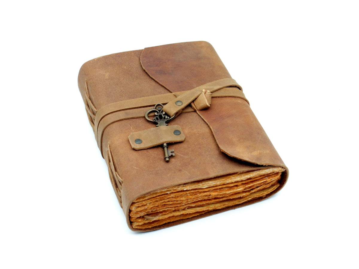 Leder Tagebuch handgefertigt Vintage – 10