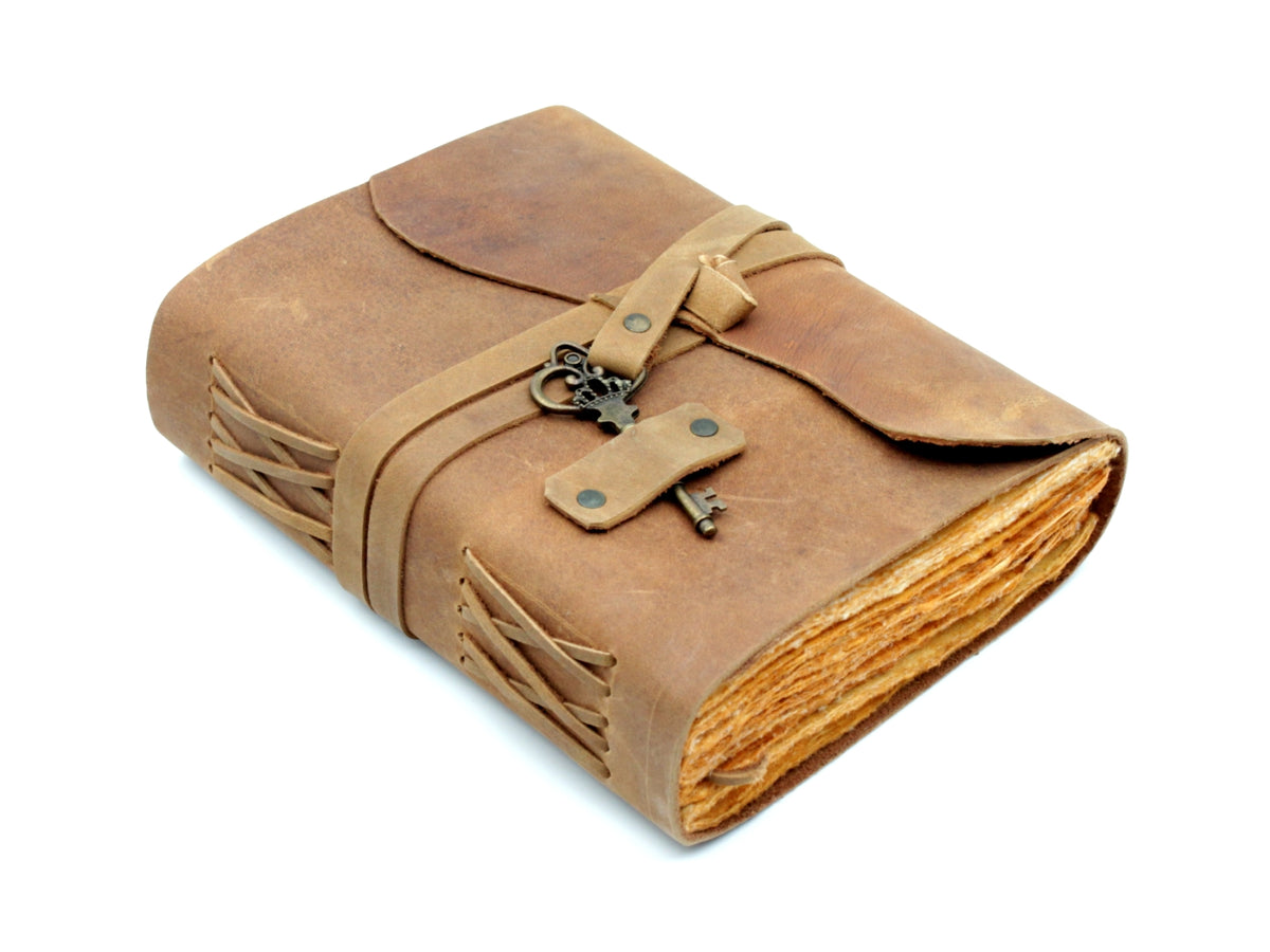Leder Tagebuch handgefertigt Vintage – 10
