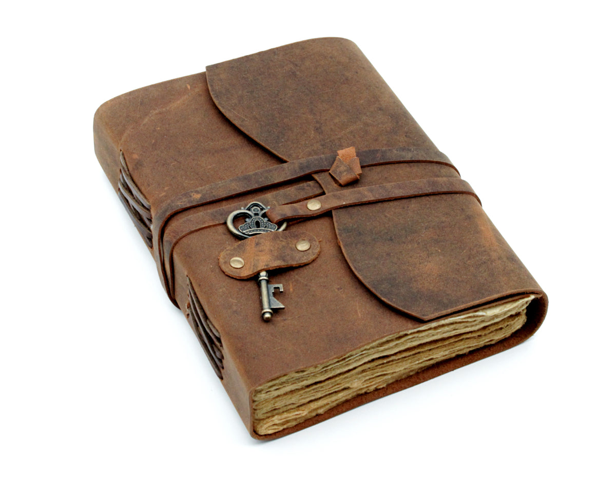 Leder Tagebuch handgefertigt Vintage – 6