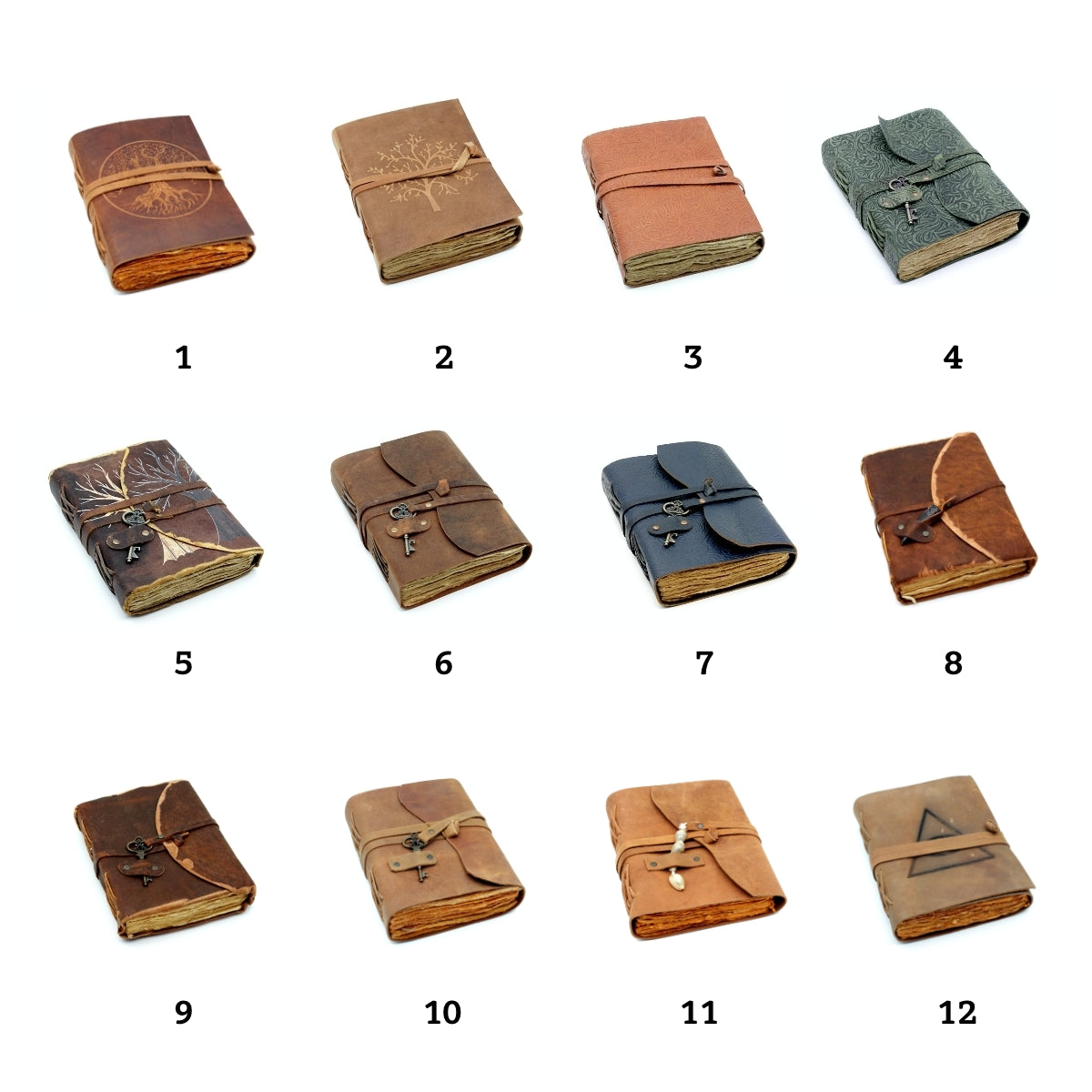 Leder Tagebuch handgefertigt Vintage – Ansicht 2