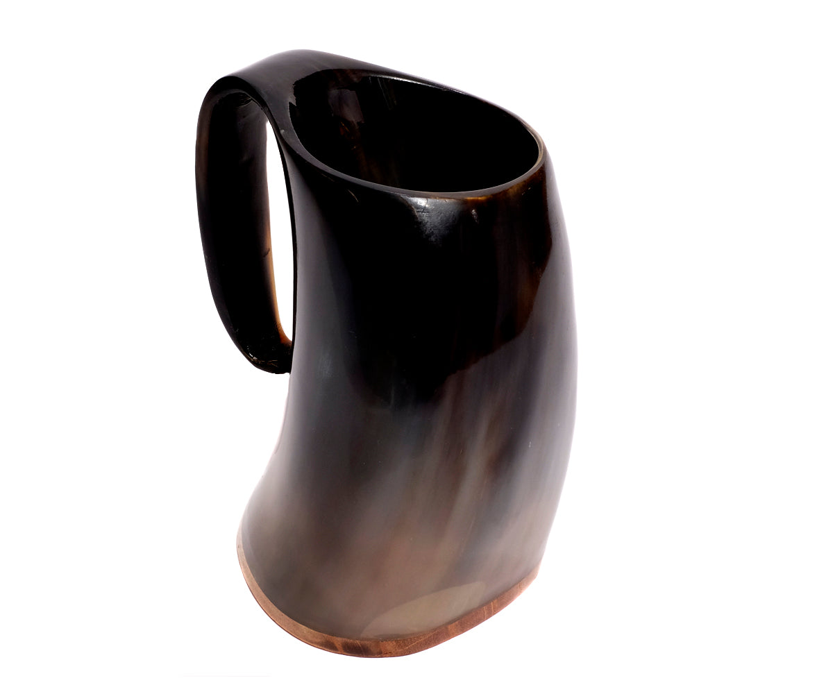Trinkhorn Wikinger Set – 400 ml, Kuhhornbecher