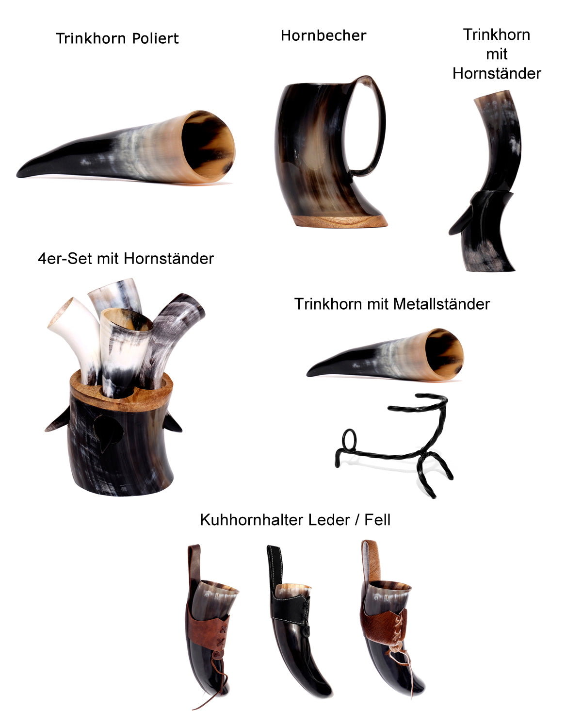 Trinkhorn Wikinger Set – Ansicht 2