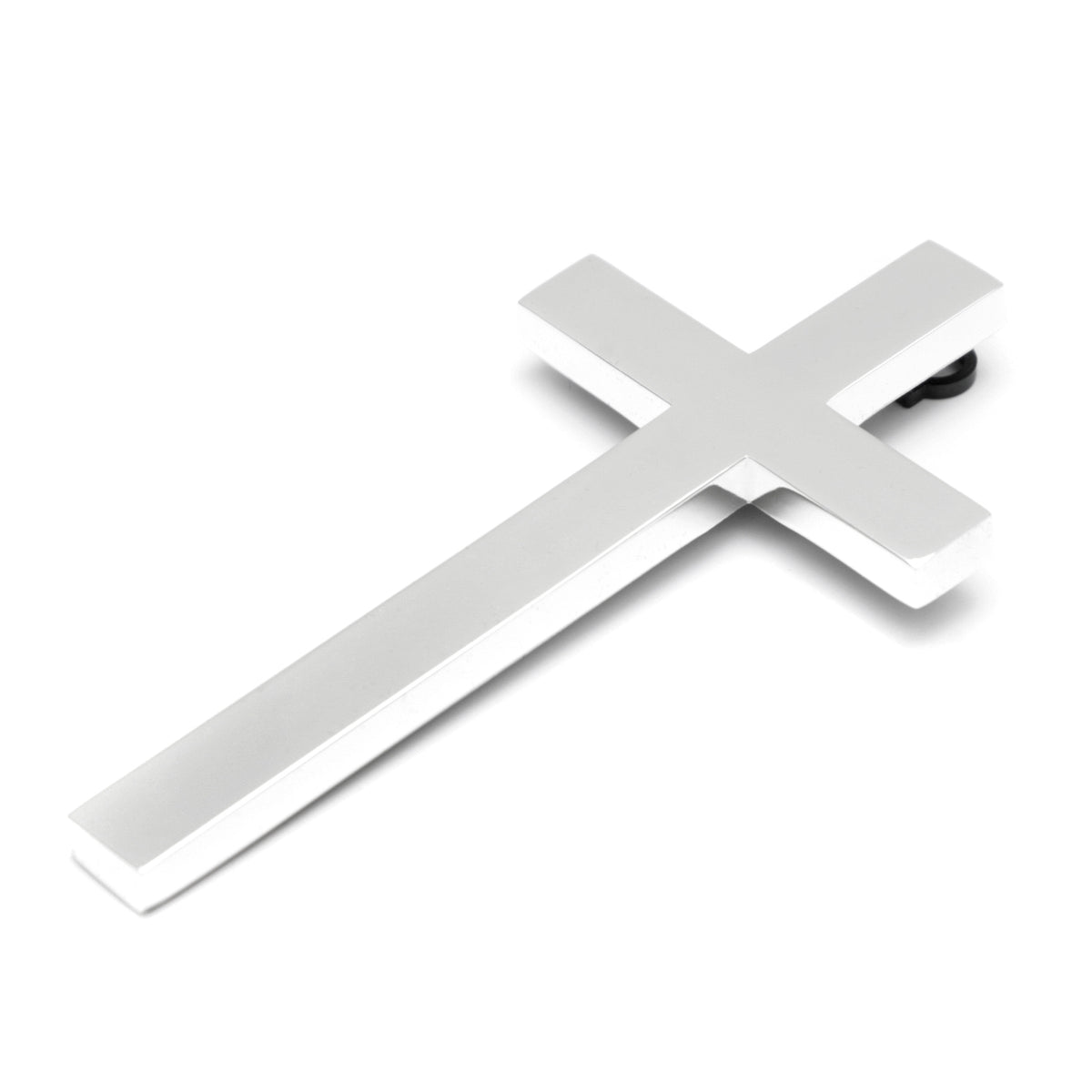 Wandkreuz versilbert + Gravur – Detailansicht