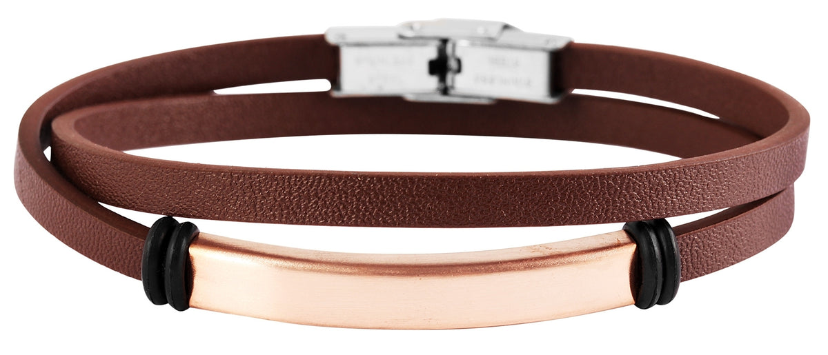 Edelstahl Armband mit Gravur – Ohne Gravur, Wickelarmband, Modell 7
