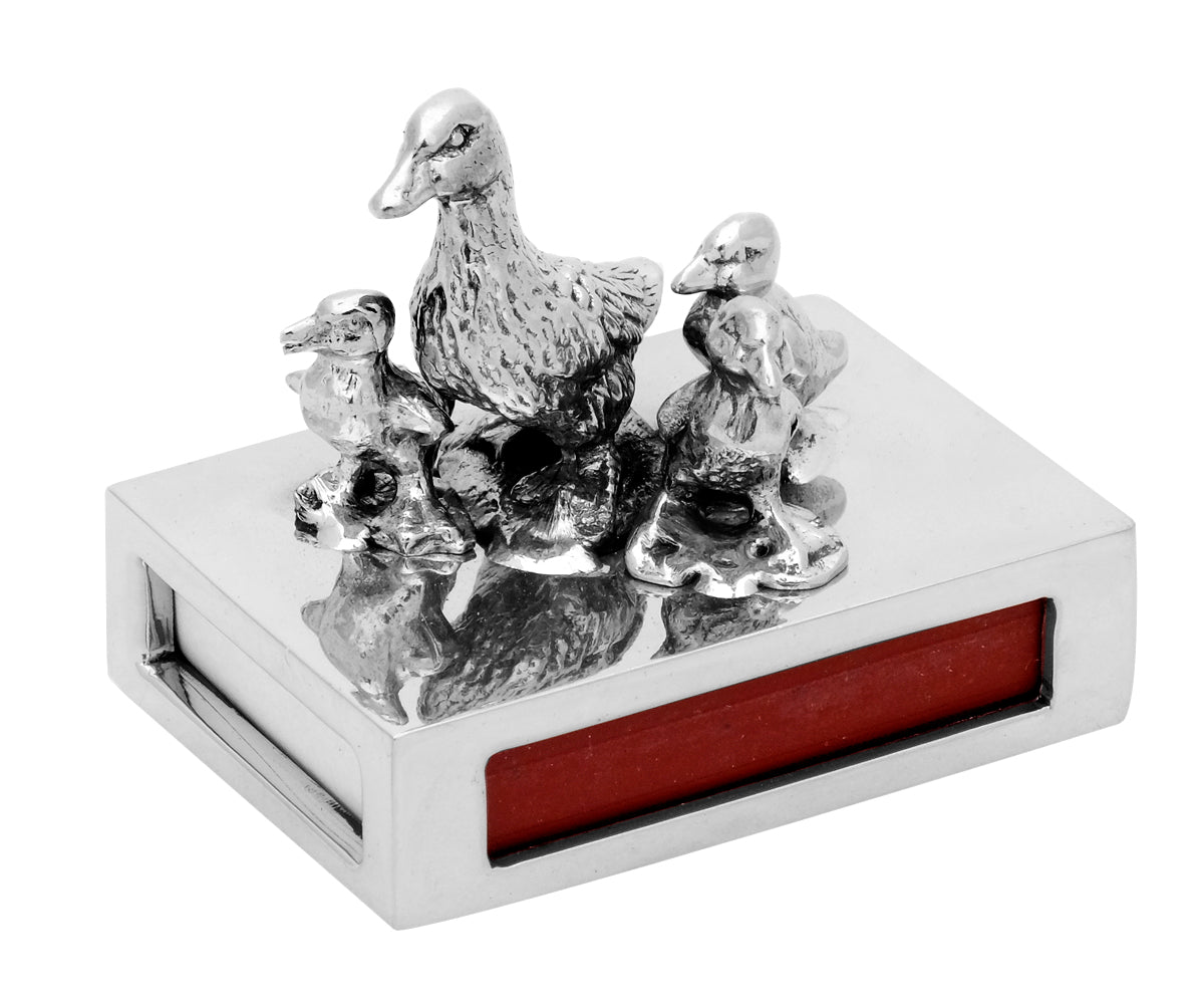 Streichholzschachtel Metall – Klein, Ohne Gravur, Enten