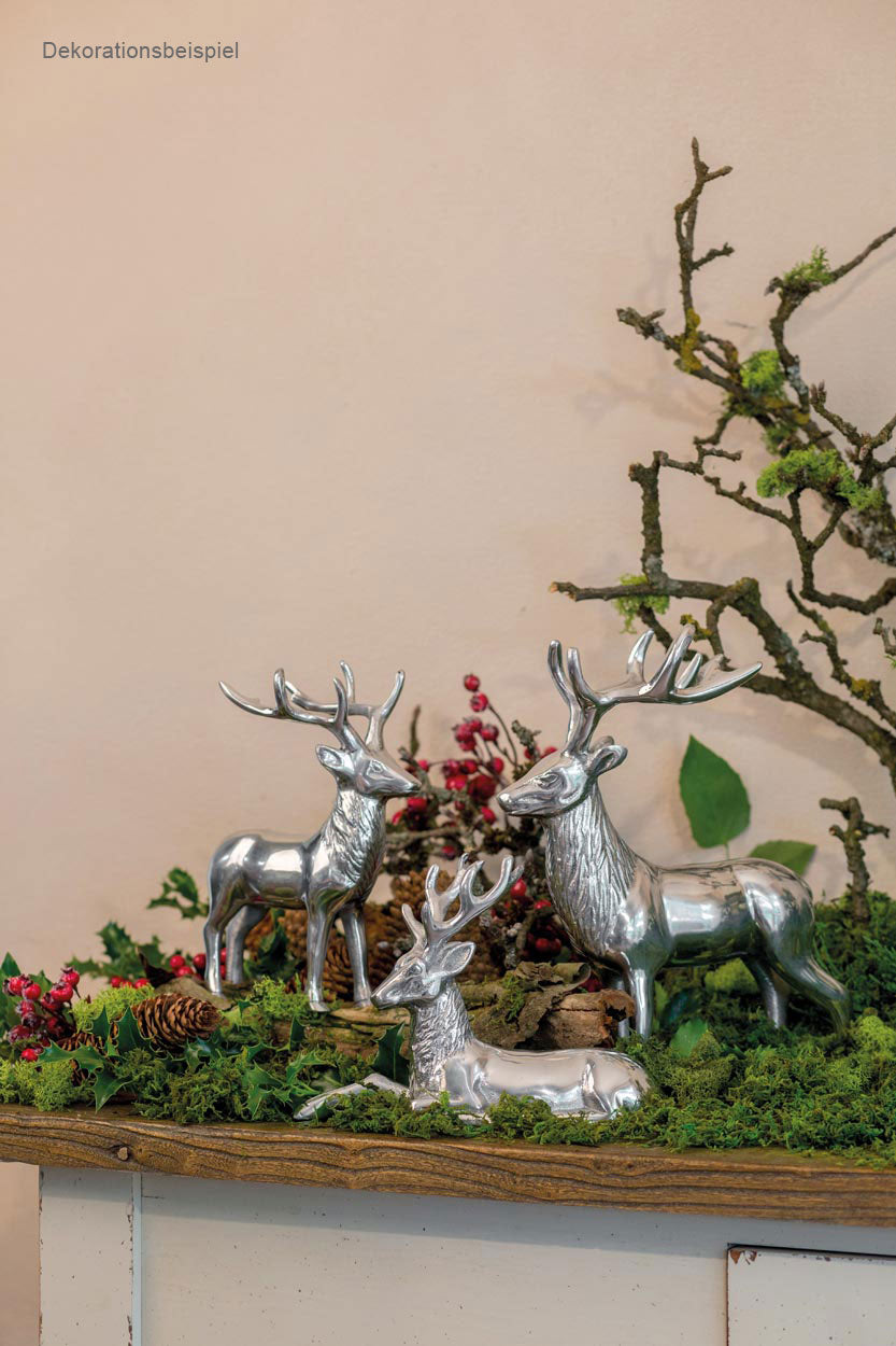 Metallfigur Hirsch – Ansicht 3