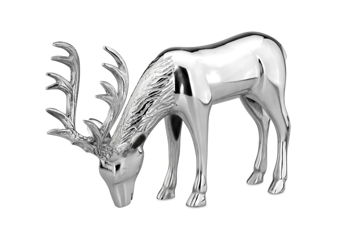 Metallfigur Hirsch – stehend, groß - 2