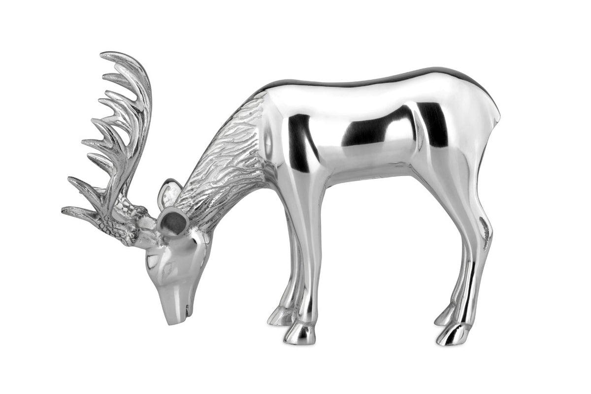 Metallfigur Hirsch – stehend, groß - 2