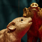 Sparschwein Champagner / Lila – Detailansicht