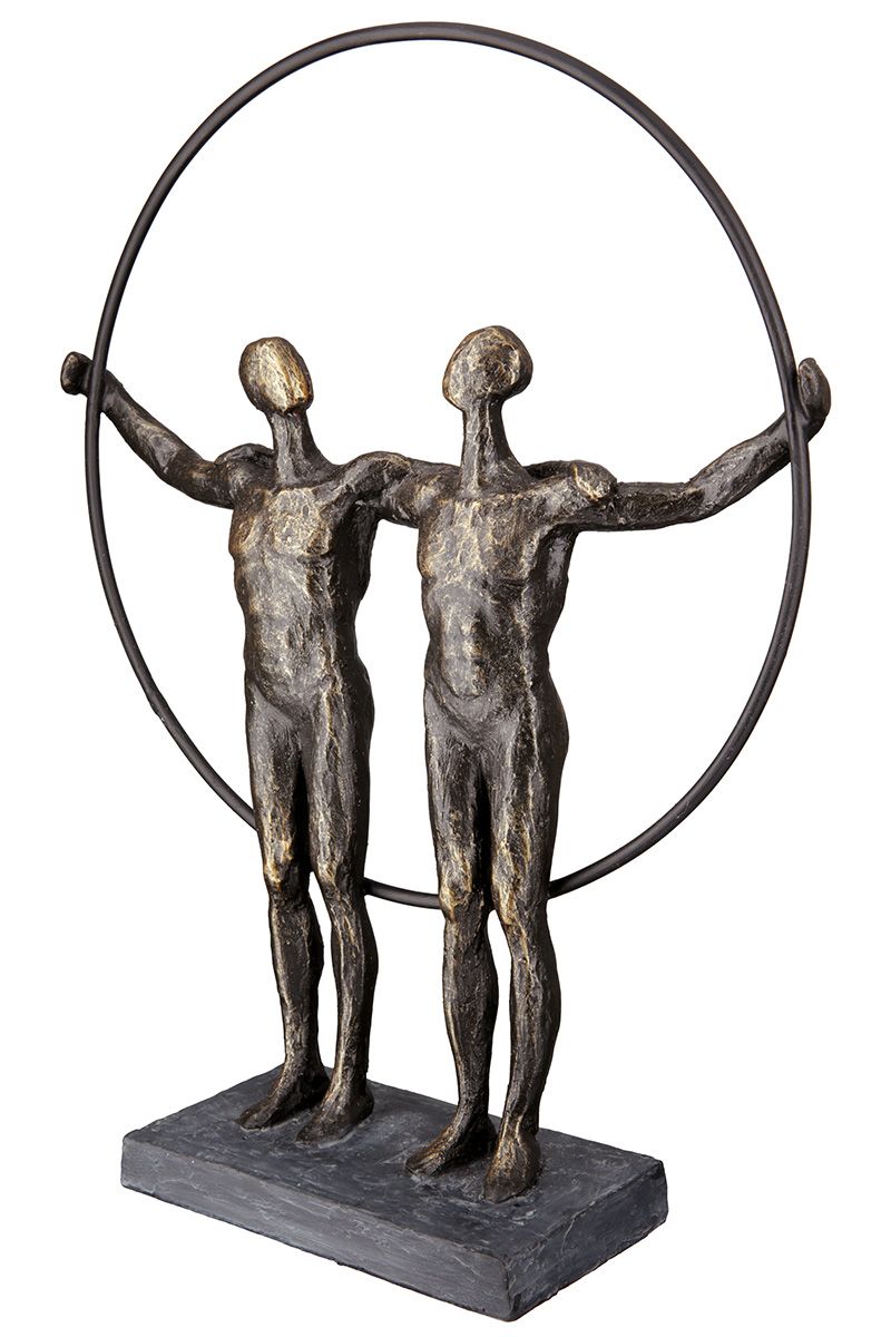 Skulptur Partnerschaft – Zwei Männer