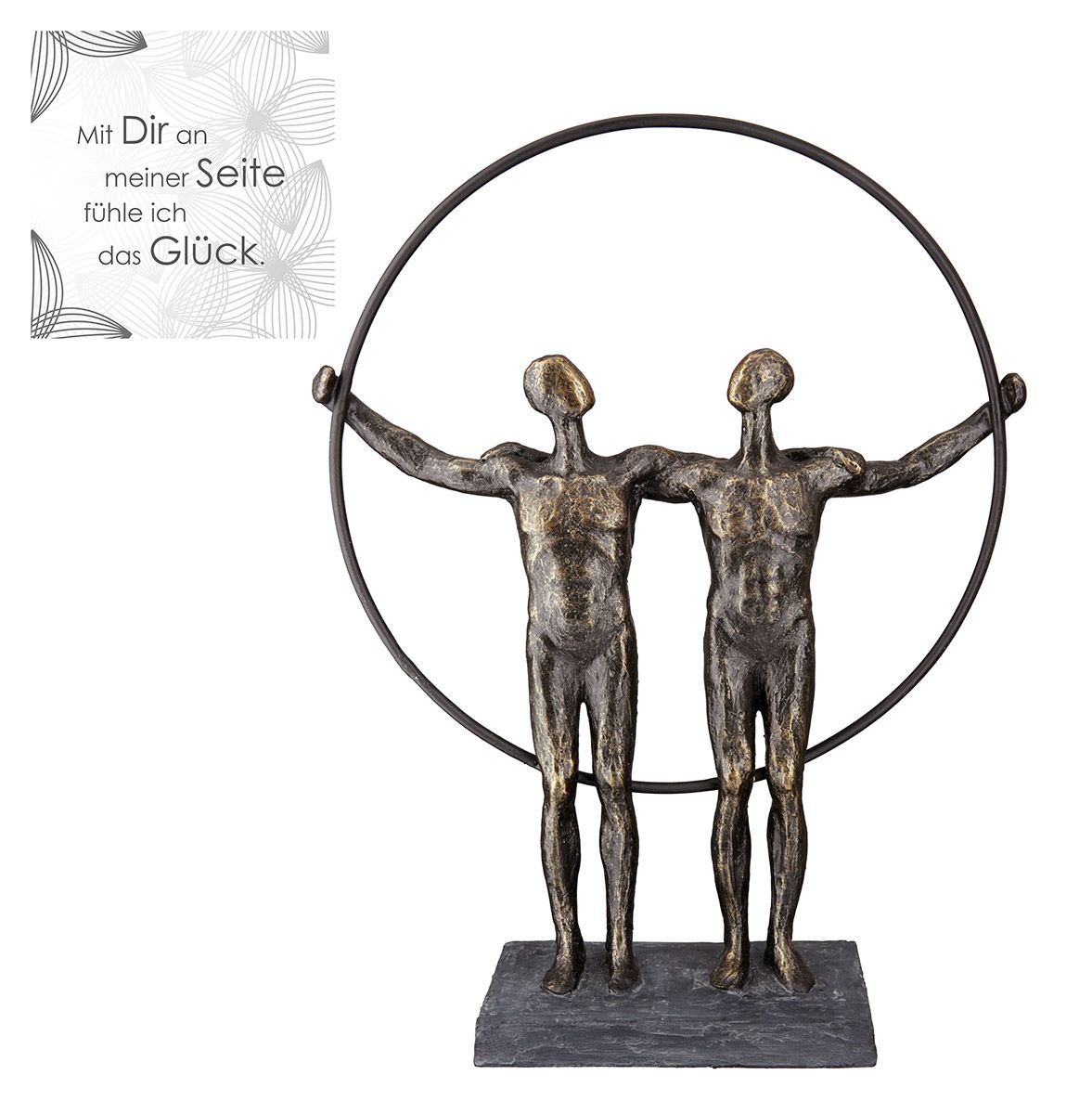 Skulptur Partnerschaft – Zwei Männer