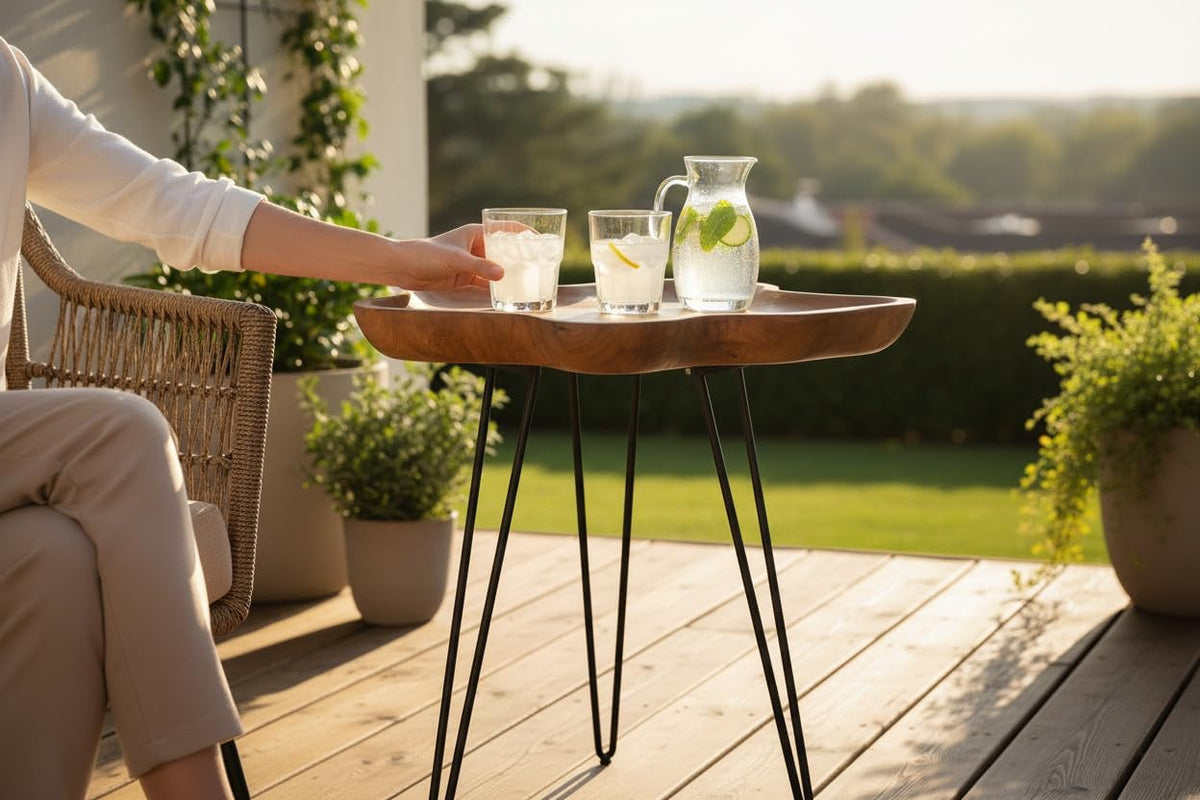 Beistelltisch Teak – Ansicht 7