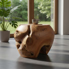 Teakholz Hocker rund – Ansicht 2