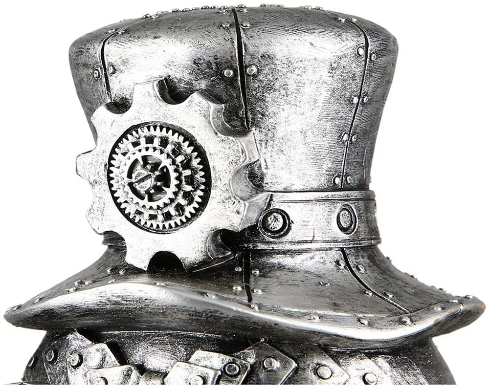 Steampunk Dekoration – Eule mit Hut