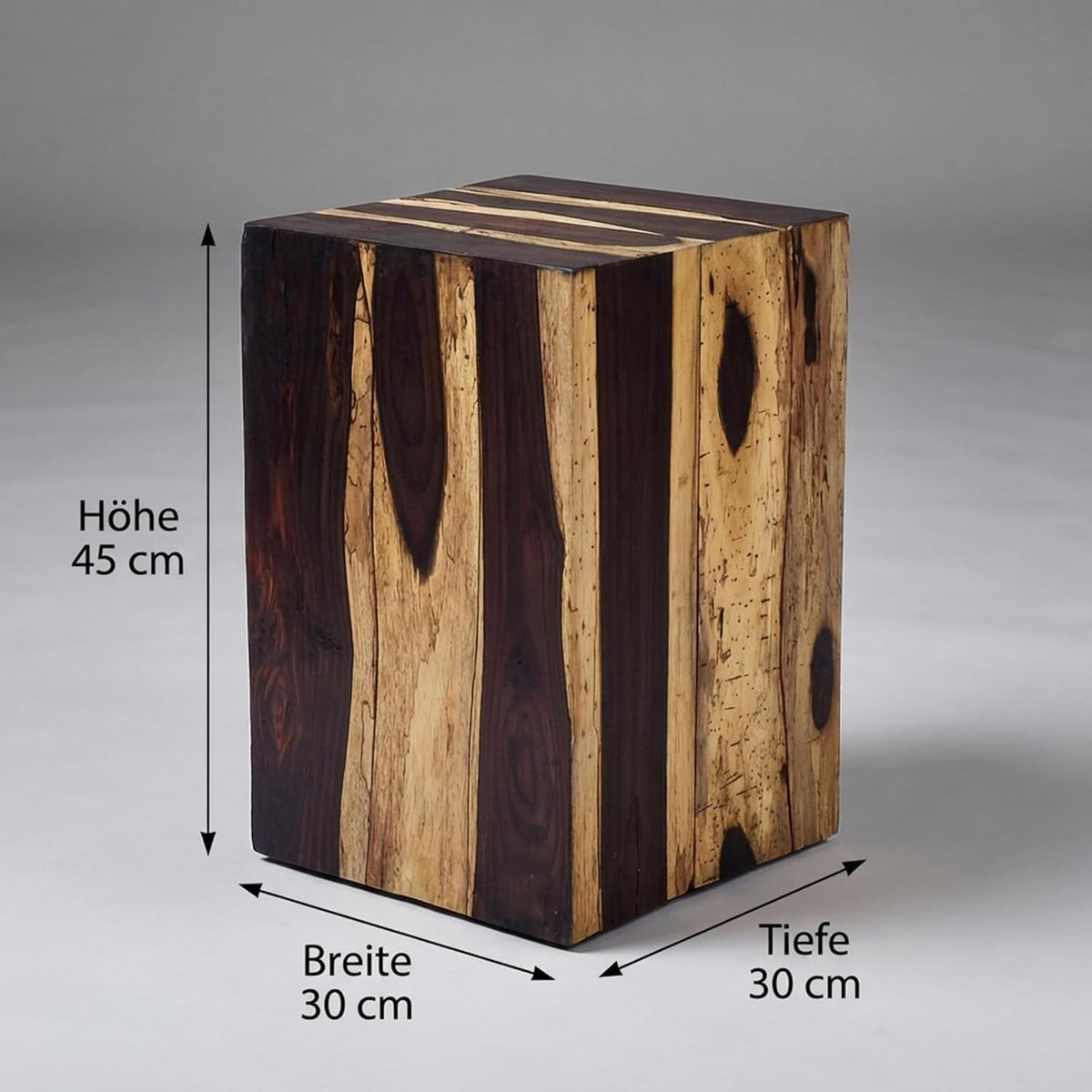 Couchtisch Holz Klein – 45 x 30 x 30 cm