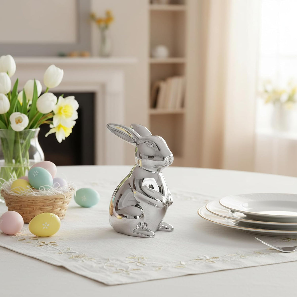 Hase, versilbert - Papa – Ansicht 8