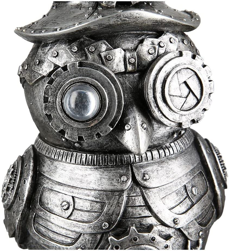 Steampunk Dekoration – Eule mit Hut