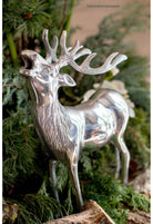 Metallfigur Hirsch – stehend, röhrend