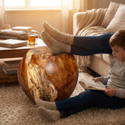 Teakholz Hocker rund – Ansicht 8