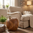Teakholz Hocker rund – Ansicht 9