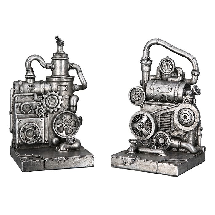 Steampunk Dekoration – Buchstützen