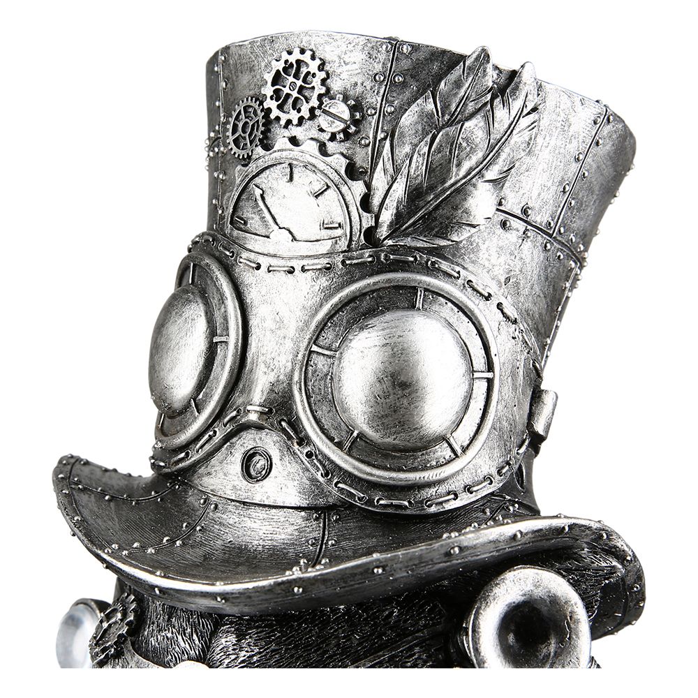 Steampunk Dekoration – Katze mit Hut