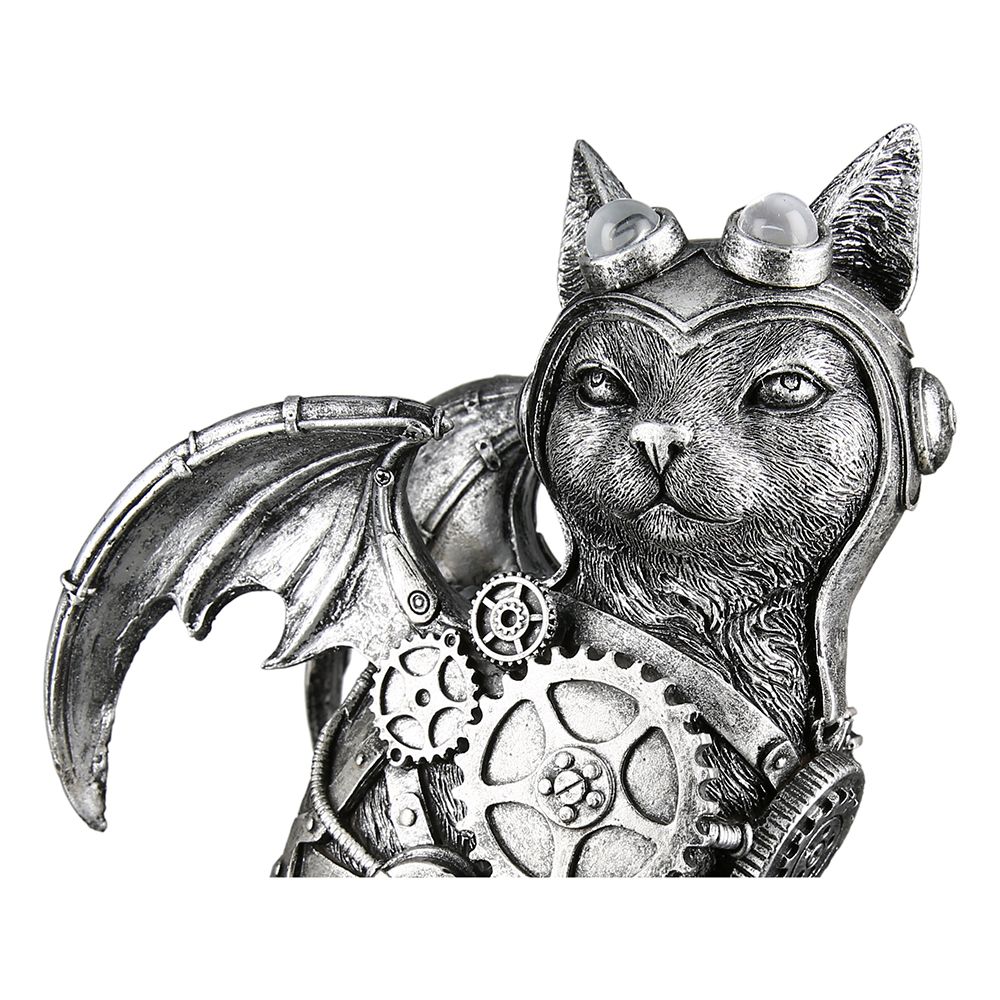 Steampunk Dekoration – Katze mit Flügeln
