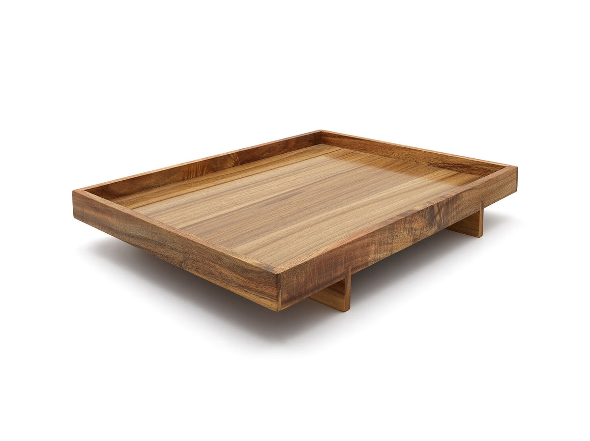 Tablett Holz – Akazie, 40 x 30 x 6 cm