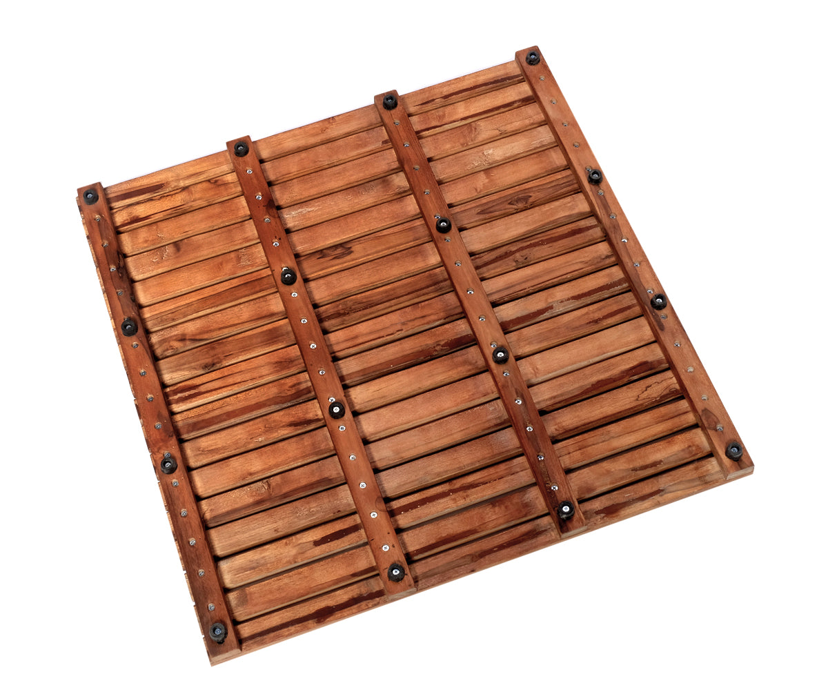 Badvorleger Teakholz – 50 x 50 cm, 1